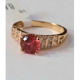 Pink köves gyűrű